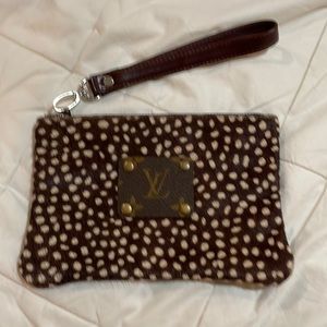 Super cute LV upcycled keep it gypsy clutch.